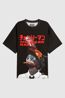 Dim Mak x Chainsaw Man - Chainsaw Man Oversized T-Shirt image number 0